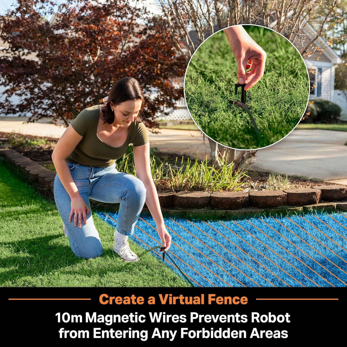 Modo Living LawnMaster VBRM18AMID4R Mähroboter 800 m², ohne Kabel, WiFi & App