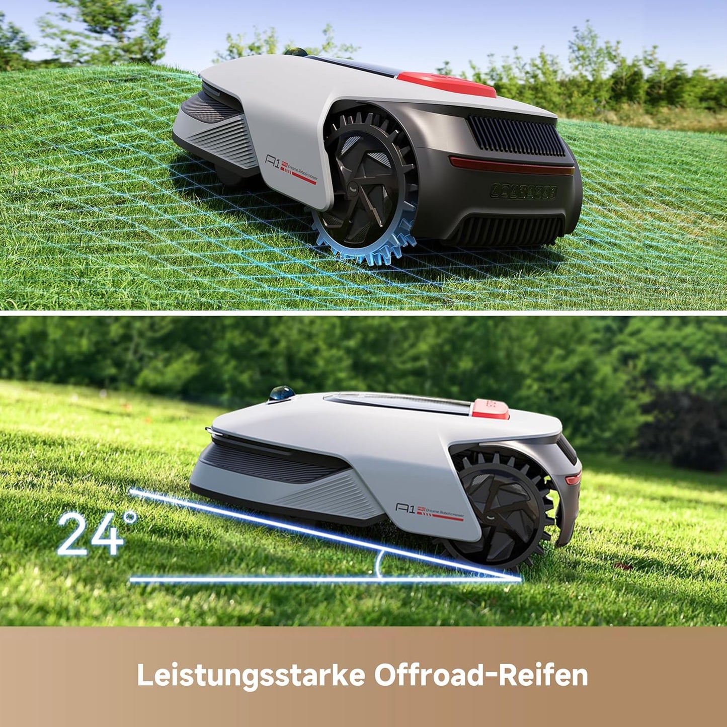 Modo Living Dreame A1 Pro Mähroboter, 2000m², Drahtlos, OmniSense™, App & Zonensteuerung, Hindernisvermeidung
