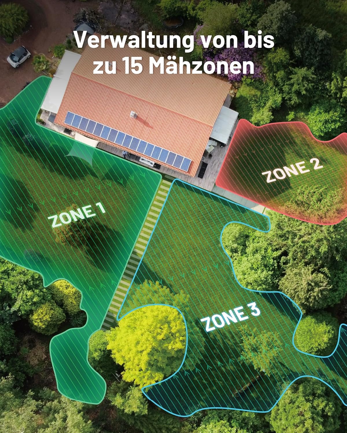 Modo Living LUBA mini AWD 1500 Mähroboter 1500 m², NetRTK+Vision, ohne Kabel, 80 % Steigung