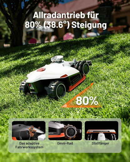 Modo Living LUBA 2 AWD 5000X Mähroboter 5000 m², NetRTK+Vision, ohne Kabel, 80 % Steigung